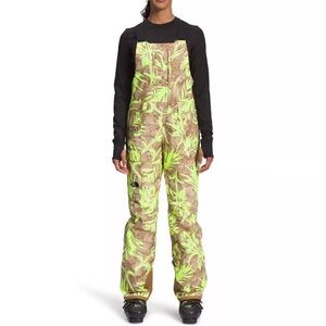 The North Face Freedom Insulated Bibs in neon yellow